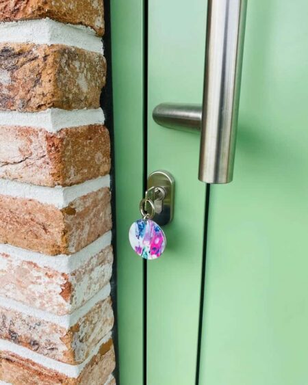 Recycled plastic keyrings