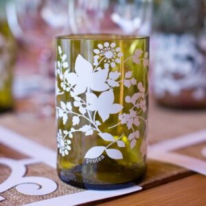 Green protea tumblers